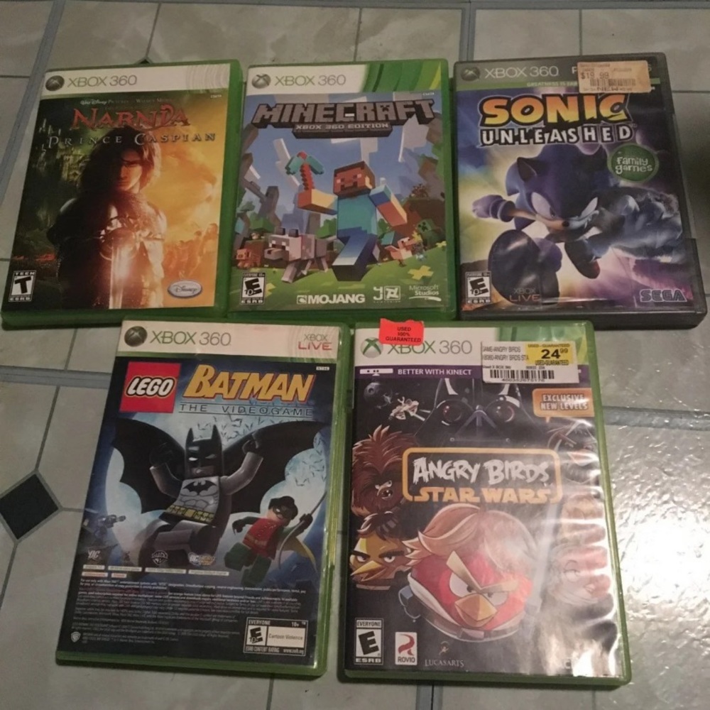 Bundle of 5 Xbox 360 games